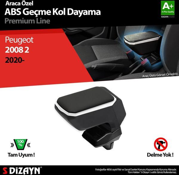 S-Dizayn Peugeot 2008 2 Kol Dayama Kolçak Geçmeli ABS Gri 2020 Üzeri A+Kalite - Image 1