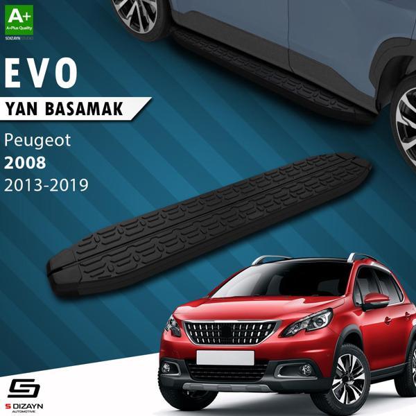 S-Dizayn Peugeot 2008 Evo Siyah Yan Basamak 173 Cm 2013-2019 - Image 1