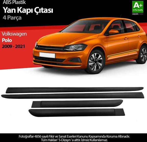 S-Dizayn VW Polo ABS Plastik Yan Kapı Koruma Çıtası 2009-2021 A+ Kalite - Image 1