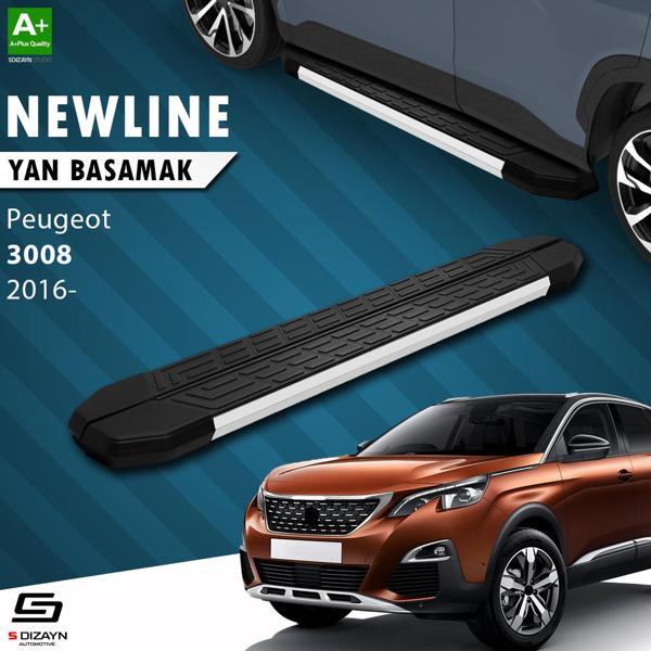 S-Dizayn Peugeot 3008 2 NewLine Aluminyum Yan Basamak 183 Cm 2016 Üzeri - Image 1