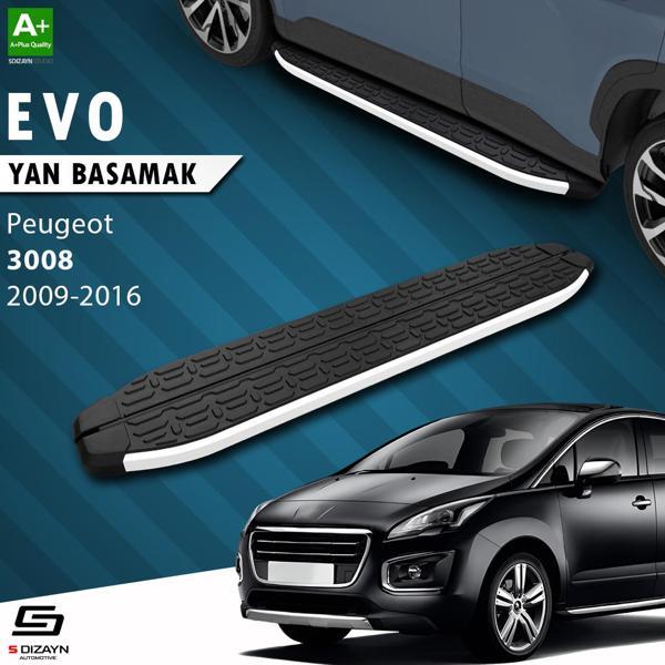 S-Dizayn Peugeot 3008 Evo Aluminyum Yan Basamak 183 Cm 2009-2016 - Image 1