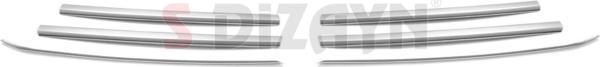 S-Dizayn VW T6 Transporter Krom Ön Panjur 6 Prç. 2015-2020 - Image 1