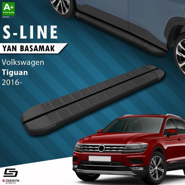 S-Dizayn VW Tiguan 2 S-Line Siyah Yan Basamak 173 Cm 2016-2024 - Image 1