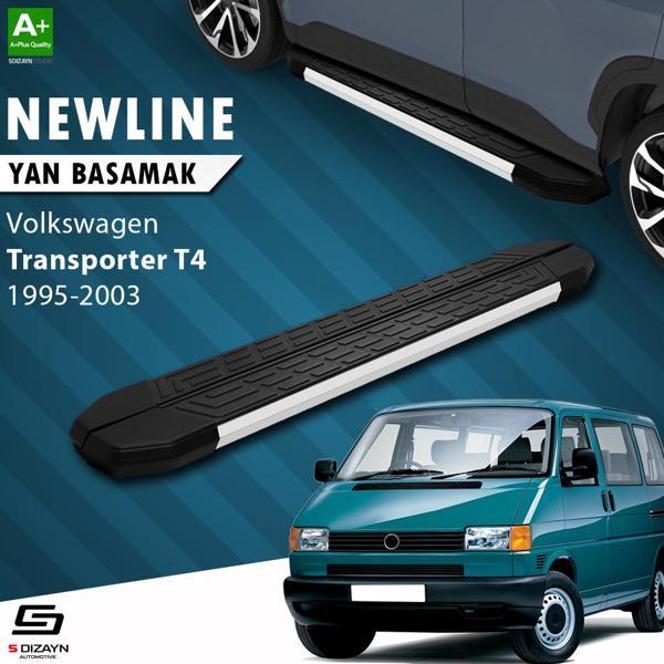 S-Dizayn VW Transporter T4 Uzun Şase NewLine Aluminyum Yan Basamak 253 Cm 1995-2003 - Image 1