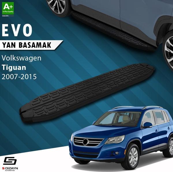 S-Dizayn VW Tiguan Evo Siyah Yan Basamak 173 Cm 2007-2015 - Image 1