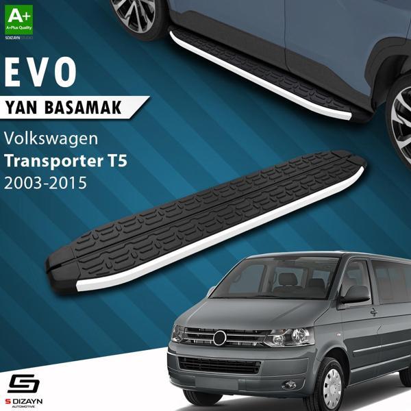 S-Dizayn VW Transporter T5 Uzun Şase Evo Aluminyum Yan Basamak 253 Cm 2003-2015 - Image 1