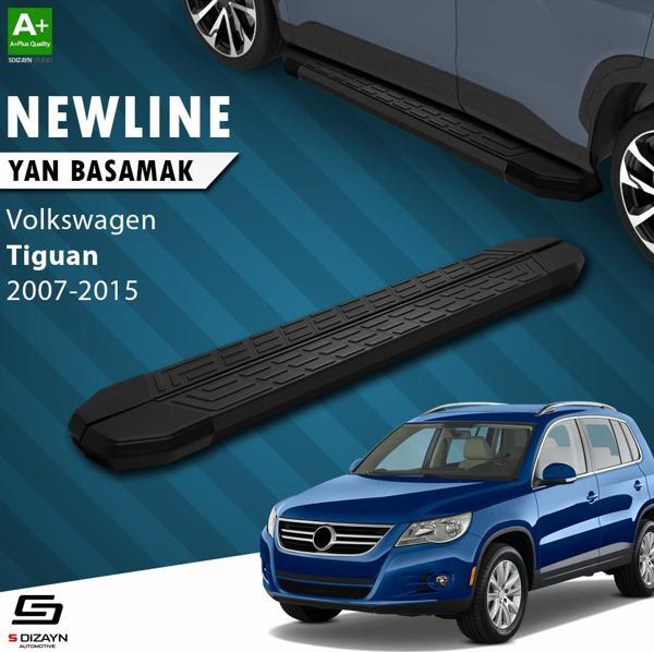 S-Dizayn VW Tiguan NewLine Siyah Yan Basamak 173 Cm 2007-2015 - Image 1