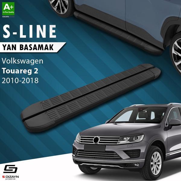 S-Dizayn VW Touareg 2 S-Line Siyah Yan Basamak 193 Cm 2010-2018 - Image 1
