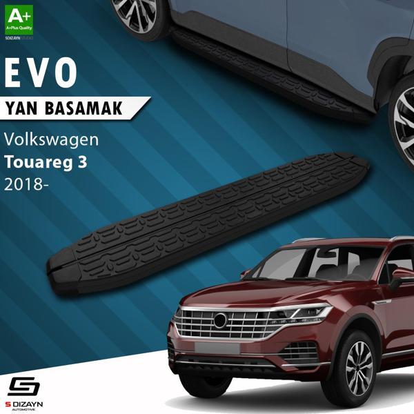 S-Dizayn VW Touareg 3 Evo Siyah Yan Basamak 193 Cm 2018 Üzeri - Image 1