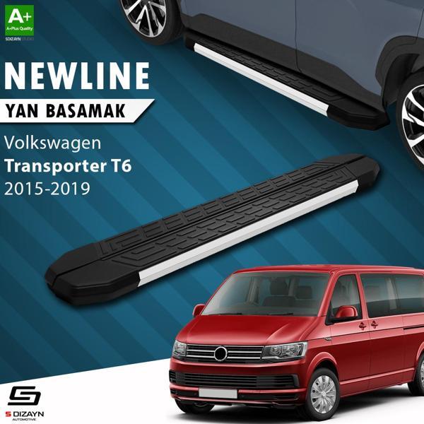 S-Dizayn VW Transporter T6 Uzun Şase NewLine Aluminyum Yan Basamak 253 Cm 2015-2019 - Image 1