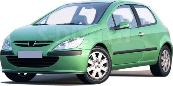 S-Dizayn Peugeot 307 Krom Kapı Kolu 2 Kapı 2001-2008 - Image 1