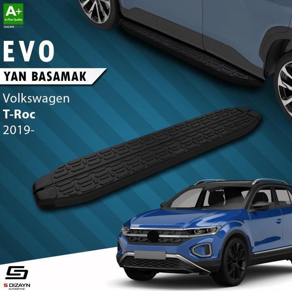 S-Dizayn VW T-Roc Evo Siyah Yan Basamak 173 Cm 2019 Üzeri - Image 1