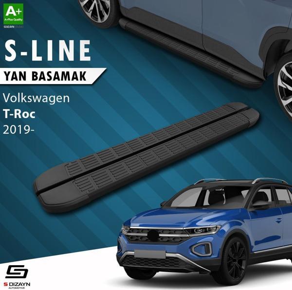S-Dizayn VW T-Roc S-Line Siyah Yan Basamak 173 Cm 2019 Üzeri - Image 1
