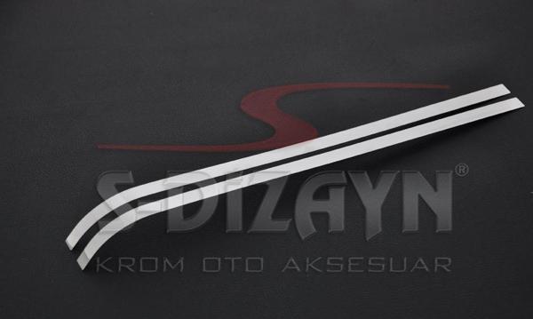 S-Dizayn Peugeot Partner Tepee Krom Sürgülü Kapı Çıtası 2 Prç 2008-2018 - Image 1