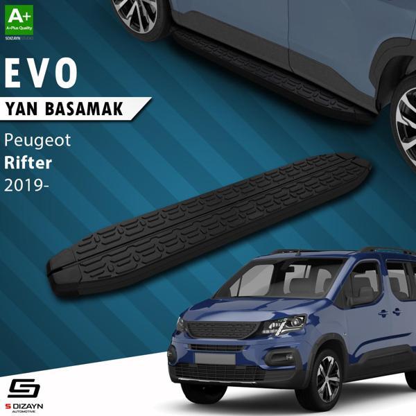 S-Dizayn Peugeot Rifter Evo Siyah Yan Basamak 203 Cm 2019 Üzeri - Image 1