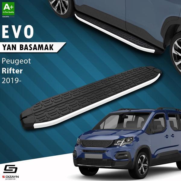 S-Dizayn Peugeot Rifter Uzun Şase Evo Aluminyum Yan Basamak 213 Cm 2019 Üzeri - Image 1