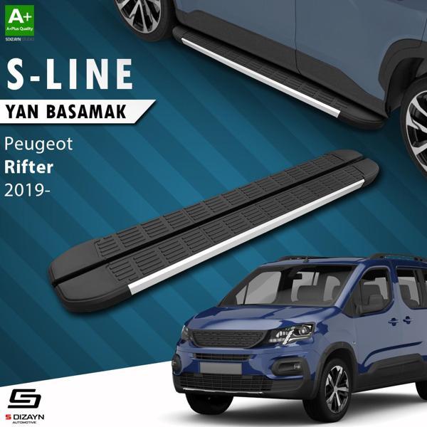S-Dizayn Peugeot Rifter Uzun Şase S-Line Aluminyum Yan Basamak 213 Cm 2019 Üzeri - Image 1