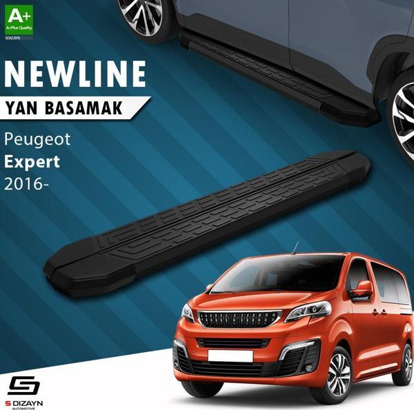 S-Dizayn Peugeot Expert 3 Uzun Şase NewLine Siyah Yan Basamak 243 Cm 2016 Üzeri - Image 1