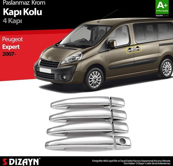 S-Dizayn Peugeot Expert Krom Kapı Kolu 4 Kapı 2007 Üzeri - Image 1