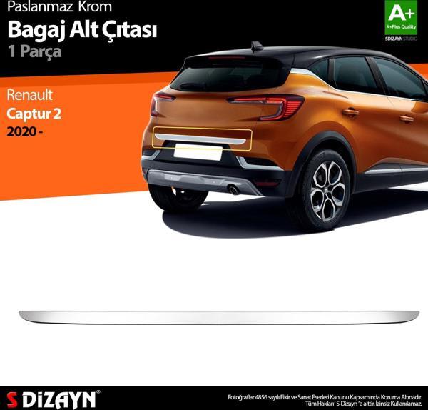 S-Dizayn Renault Captur 2 Krom Bagaj Alt Çıtası 2020 Üzeri - Image 1