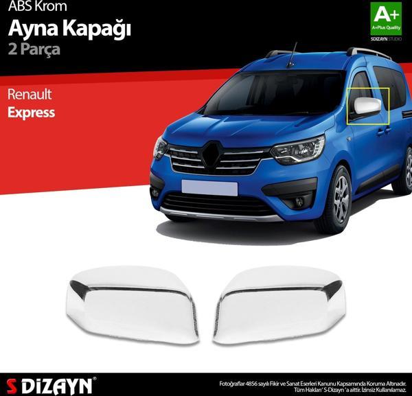 S-Dizayn Renault Express ABS Krom Ayna Kapağı 2 Prç 2021 Üzeri - Image 1