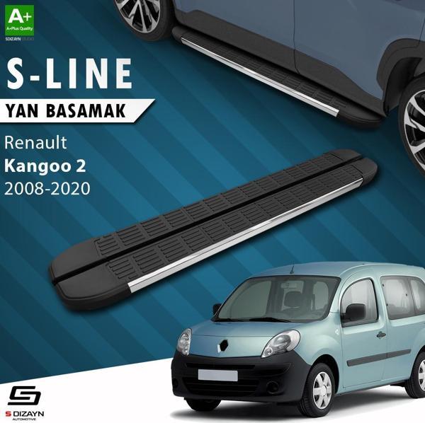 S-Dizayn Renault Kangoo 2 Uzun Şase S-Line Krom Yan Basamak 223 Cm 2008-2020 - Image 1