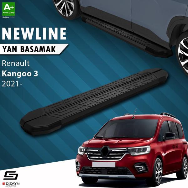 S-Dizayn Renault Kangoo 3 NewLine Siyah Yan Basamak 193 Cm 2021 Üzeri - Image 1