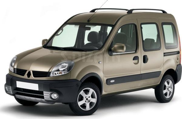 S-Dizayn Renault Kangoo Krom Cam Çıtası 2 Prç 2004-2007 - Image 1
