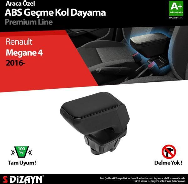 S-Dizayn Renault Megane 4 Kol Dayama Kolçak Geçmeli ABS Siyah 2016 Üzeri A+Kalite - Image 1