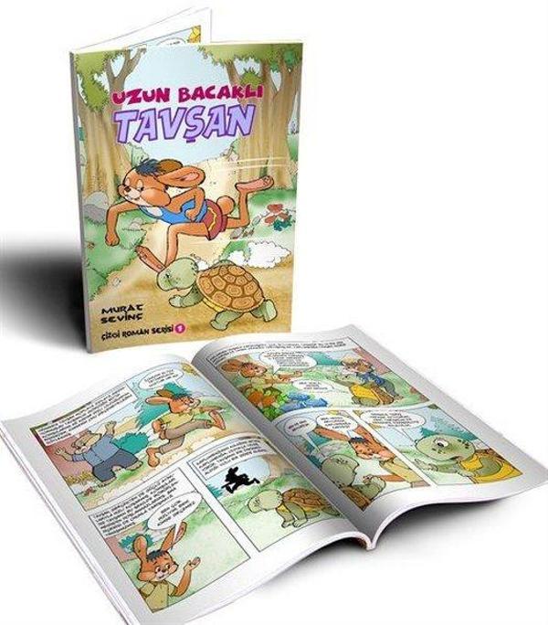 Uzun Bacaklı Tavşan - Oku ve Boya - Çizgi Roman - Bordo Ressam - Image 1