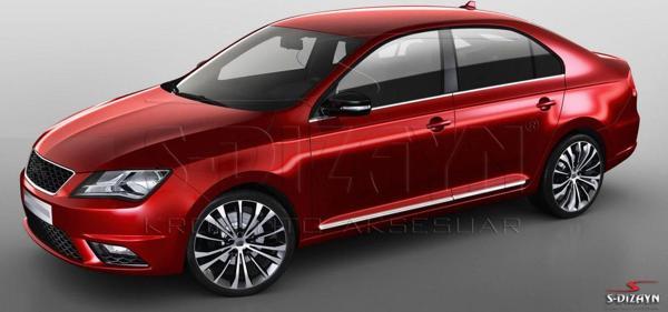 S-Dizayn Seat Toledo Kapı Koruma Çıtası Krom 2013-2019 - Image 1
