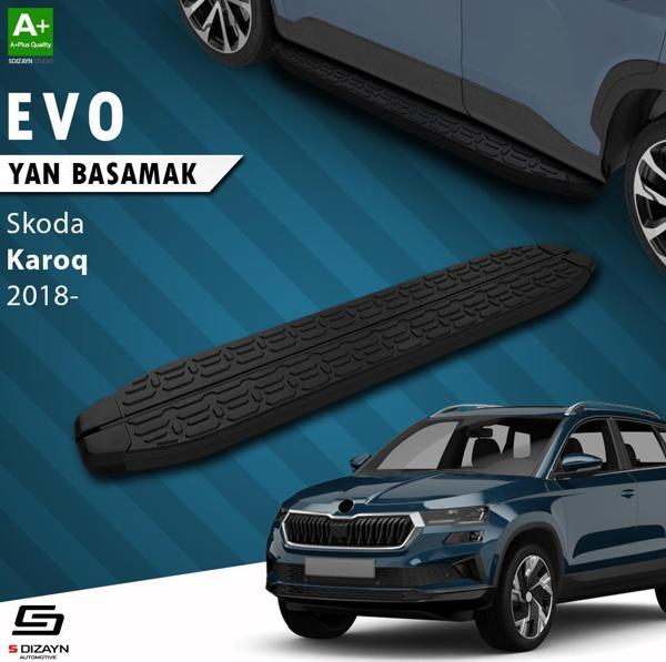 S-Dizayn Skoda Karoq Evo Siyah Yan Basamak 173 Cm 2018 Üzeri - Image 1