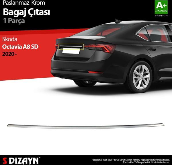 S-Dizayn Skoda Octavia A8 Krom Bagaj Çıtası 2020 Üzeri - Image 1