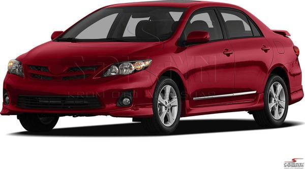 S-Dizayn Toyota Corolla 2007-2013 Kapı Koruma Çıtası Krom - Image 1