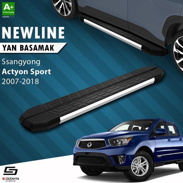 S-Dizayn Ssangyong Actyon Sports NewLine Krom Yan Basamak 203 Cm 2007-2018 - Image 1