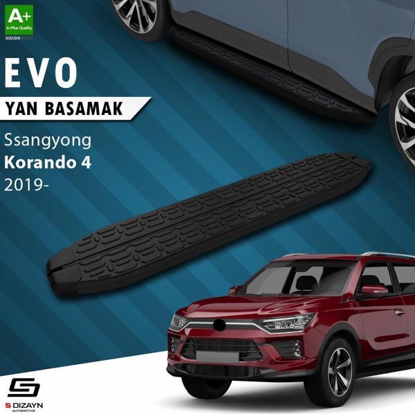 S-Dizayn Ssangyong Korando Evo Siyah Yan Basamak 183 Cm 2019 Üzeri - Image 1