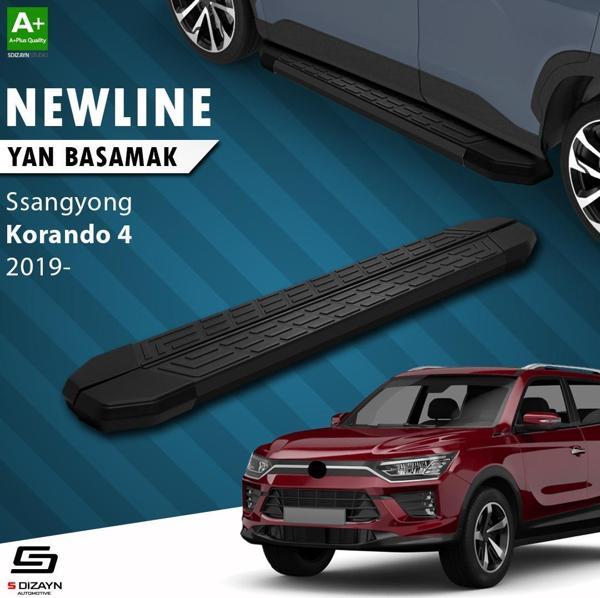 S-Dizayn Ssangyong Korando NewLine Siyah Yan Basamak 183 Cm 2019 Üzeri - Image 1