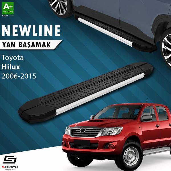 S-Dizayn Toyota Hilux 7 NewLine Aluminyum Yan Basamak 203 Cm 2006-2015 - Image 1