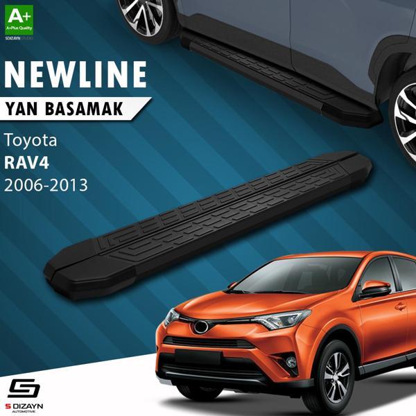 S-Dizayn Toyota Rav 4 3 NewLine Siyah Yan Basamak 163 Cm 2006-2013 - Image 1