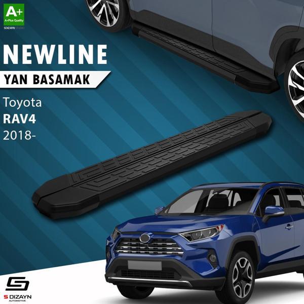 S-Dizayn Toyota RAV 4 5 NewLine Siyah Yan Basamak 173 Cm 2018 Üzeri - Image 1