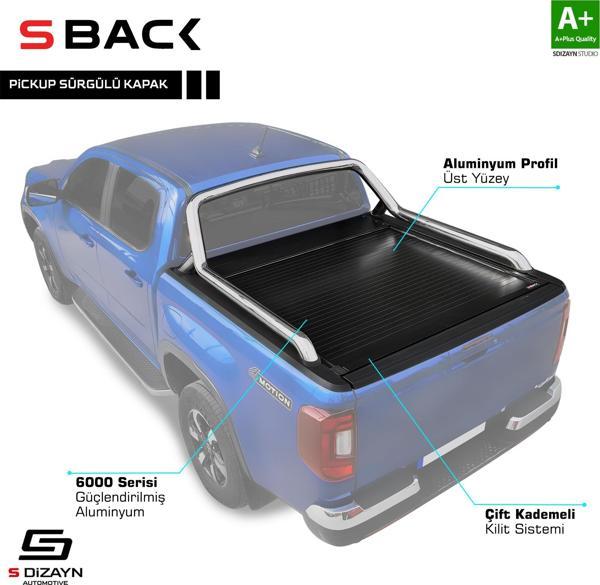 S-Dizayn VW Amarok 2 S-Back Sürgülü Kapak Siyah V1 OEM Stil 2023 Üzeri - Image 1