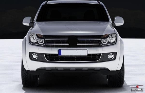 S-Dizayn VW Amarok Krom Ön Tampon Çıta U Parça 2010 Model Üzeri - Image 1