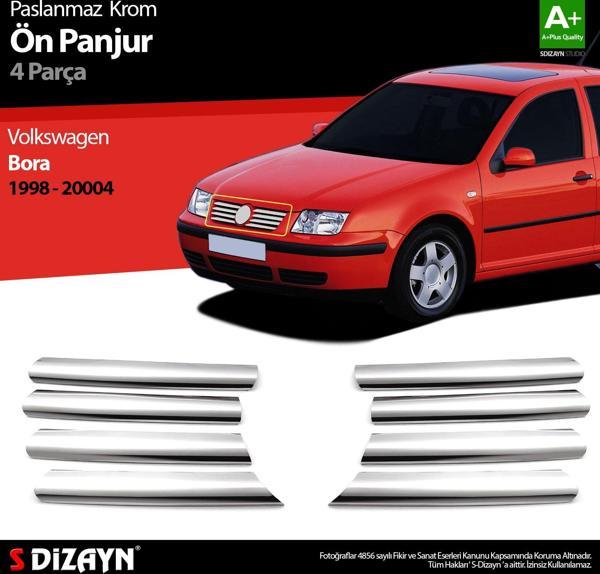 S-Dizayn VW Bora Krom Ön Panjur 8 Prç 1998-2004 - Image 1