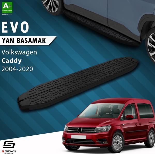 S-Dizayn VW Caddy 3 Uzun Şase Evo Siyah Yan Basamak 223 Cm 2004-2020 - Image 1