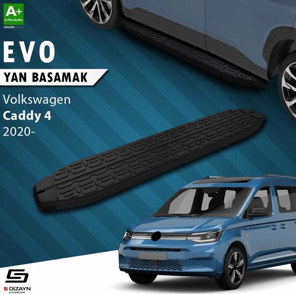 S-Dizayn VW Caddy 4 Evo Siyah Yan Basamak 193 Cm 2020 Üzeri - Image 1