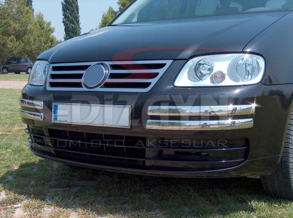 S-Dizayn VW Caddy Krom Ön Tampon Kaşı 4 Prç. 2004-2010 - Image 1