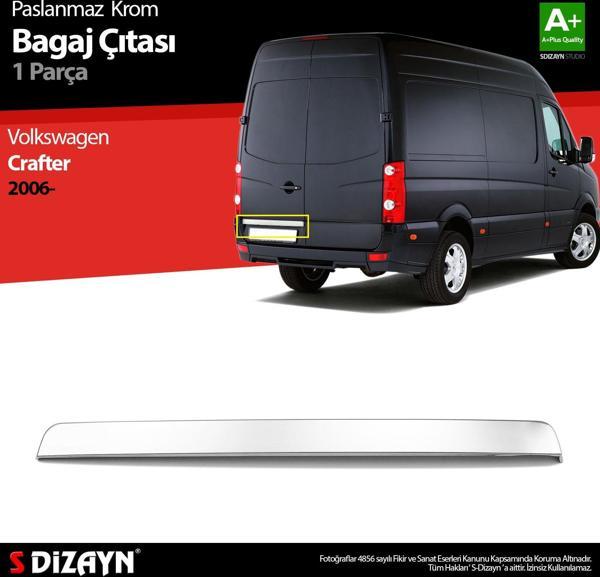 S-Dizayn VW Crafter Krom Bagaj Çıtası 2006 Üzeri - Image 1