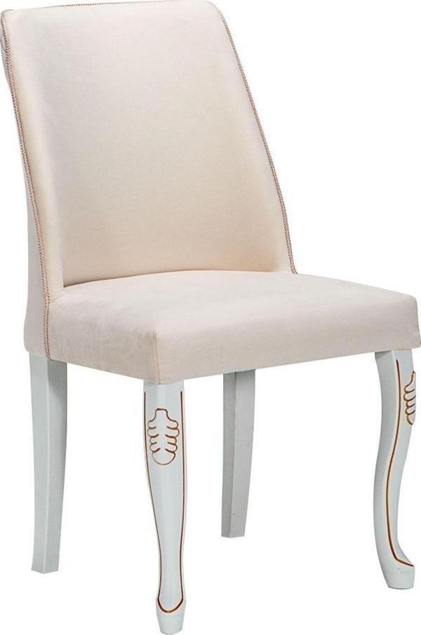 Modalife Hürrem Salon Yemek Mutfak Sandalyesi - Krem - Image 1