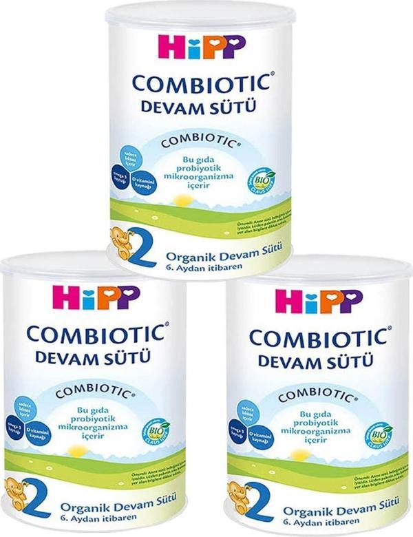 Hipp Organik Combiotic Bebek Sütü 2 Numara 350 gr 3 Adet - Image 1