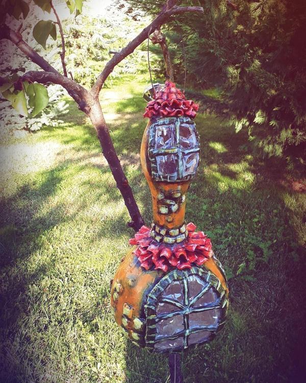 Himarry güneş enerjili kabak biblo bahçe ya da balkon süsü  - Image 1